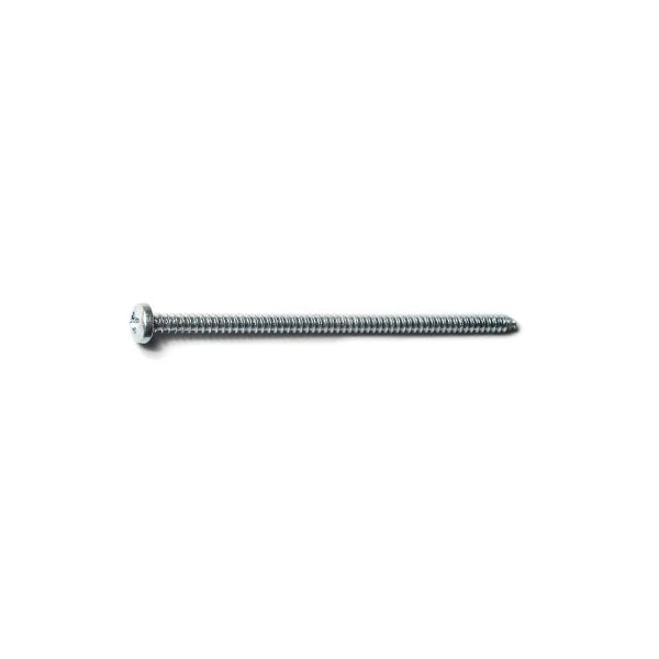 Midwest Fastener Sheet Metal Screw, #6 x 3 in, Zinc Plated Steel Pan Head Phillips Drive, 100 PK 50855 - main